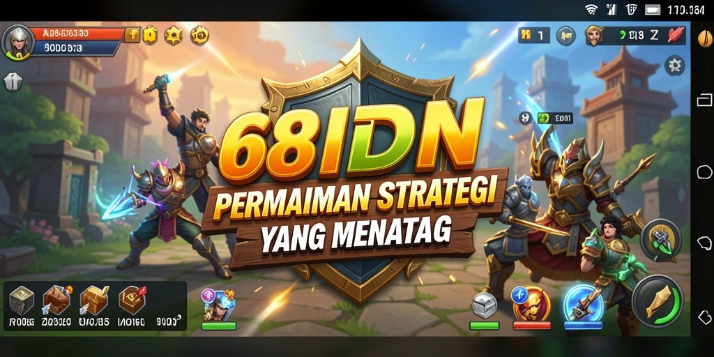 Tampilan gameplay 68IDN dengan pertempuran strategi yang intens.