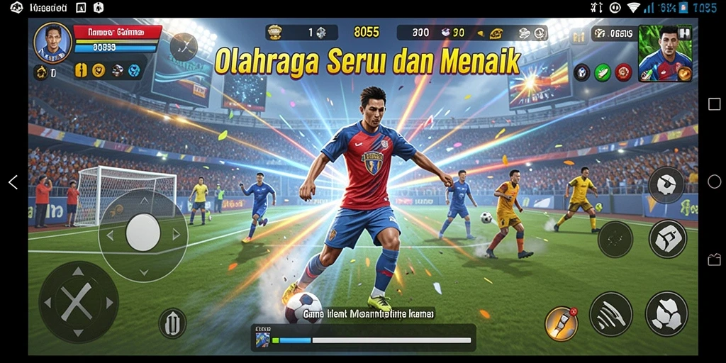 Tampilan menarik dari gameplay seru dalam 8055.