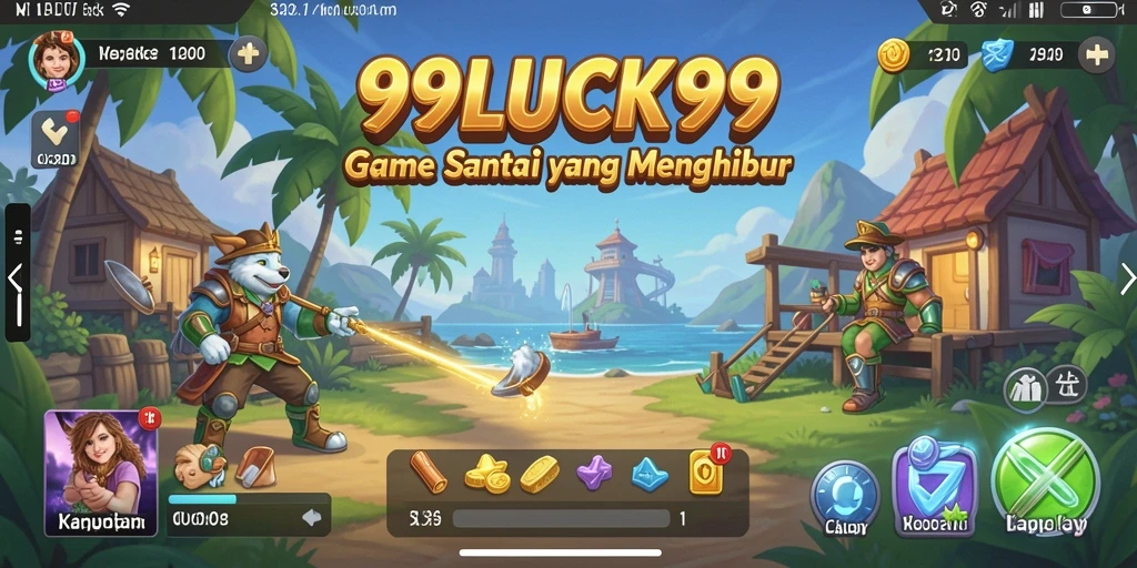 Screenshot menunjukkan gameplay santai dan menyenangkan dari 99LUCK99.