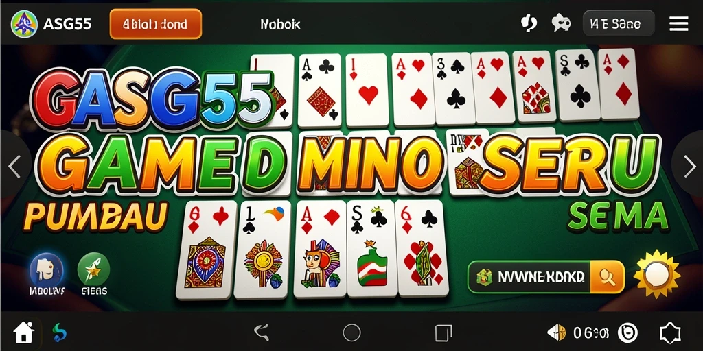Tampilan gameplay seru dengan antarmuka yang menarik dari ASG55.