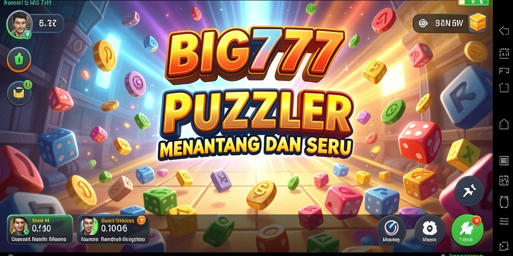 Tampilan gameplay Puzzle yang menarik dan menantang di BIG777.