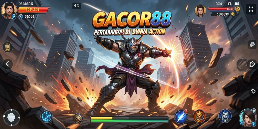 Screenshot GACOR88 menampilkan aksi bertarung yang mendebarkan.