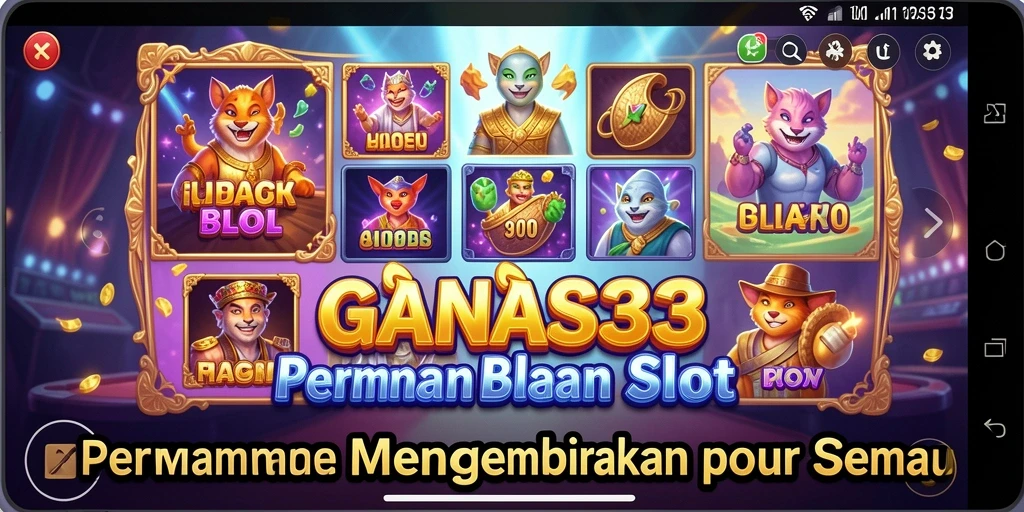 Tampilan gameplay seru di GANAS33 dengan berbagai slot menarik.