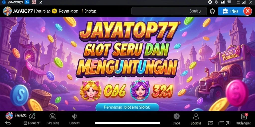 Screenshot gameplay JAYATOP77 menunjukkan keseruan dan grafis yang menawan.