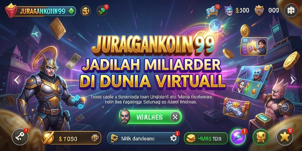 Tampilan gameplay JURAGANKOIN99 dengan strategi pengelolaan bisnis.