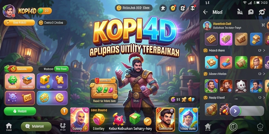 Tampilan antarmuka KOPI4D yang sederhana dan fungsional.