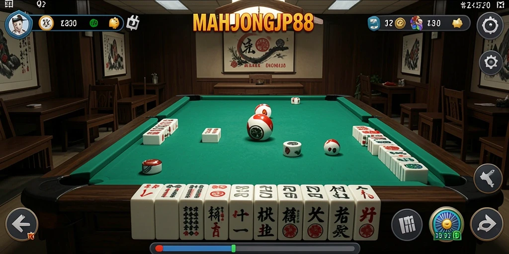 Tampilan antarmuka sederhana dan fungsional dari MAHJONGJP88.