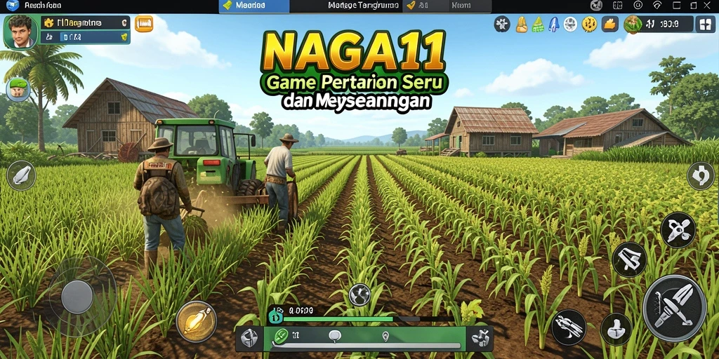 Tampilan gameplay NAGA11 yang menggembirakan dan penuh warna.