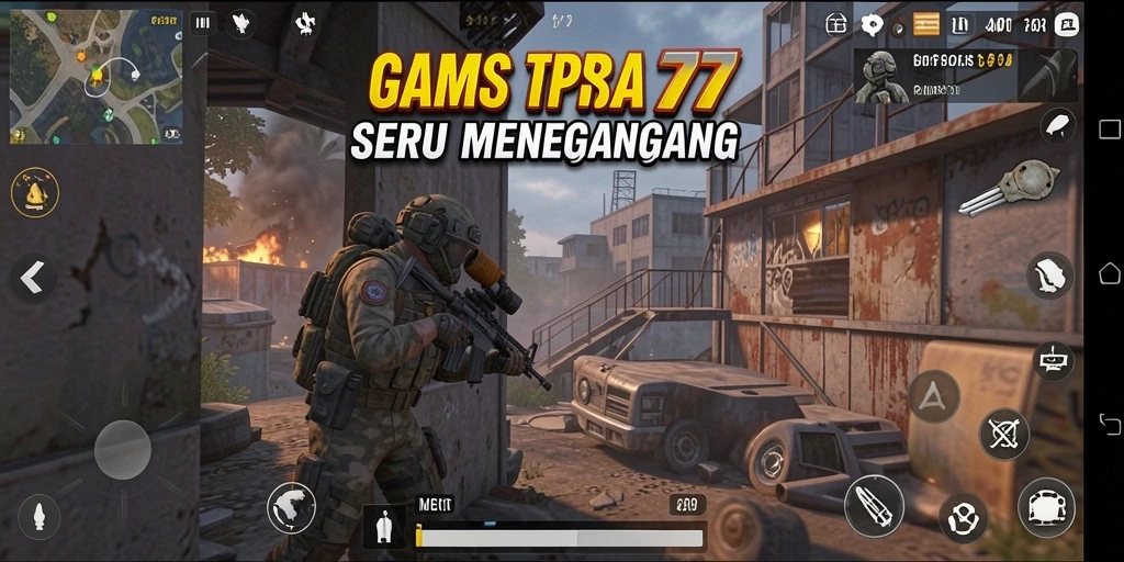 Screenshot PESONA77 menampilkan gameplay seru dalam pertempuran TPS.