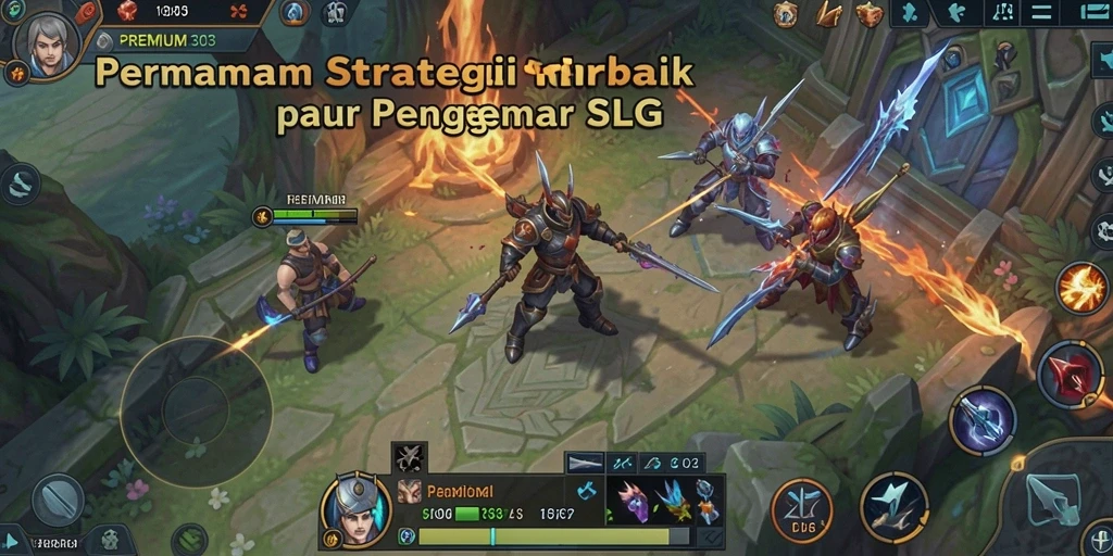 Screenshot gameplay PREMIUM303 menunjukkan aksi strategis yang intens.