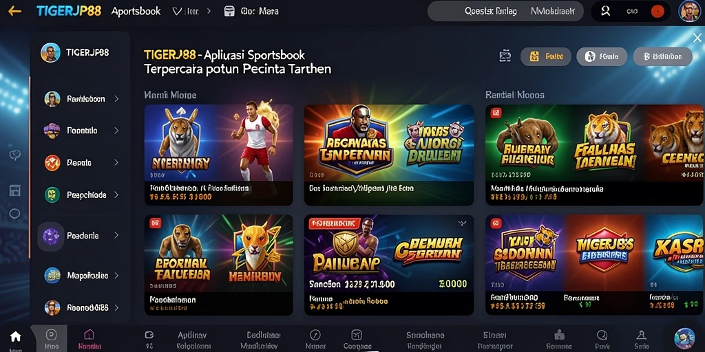 Tampilan gameplay TIGERJP88 yang menampilkan momen taruhan seru.