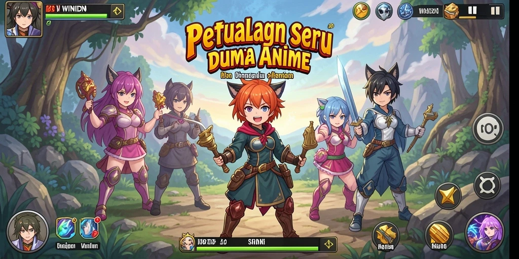 Screenshot gameplay WINIDN menampilkan aksi menarik di dunia Anime.